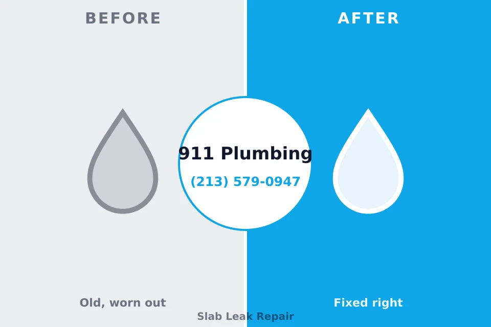 Before and after: plumbing repair Buena Vista, GA